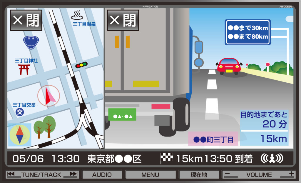 カーナビ画面の絵
